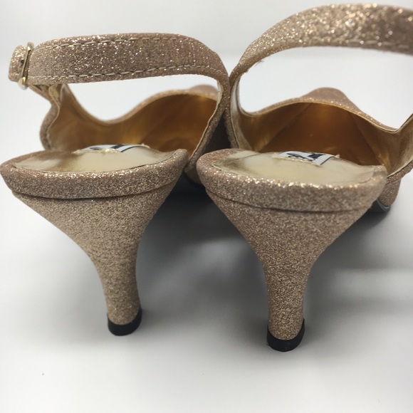 Lunnah Bella  Shoes Gold 2.5 Inches heel - 1.3 - Picture 8 of 13